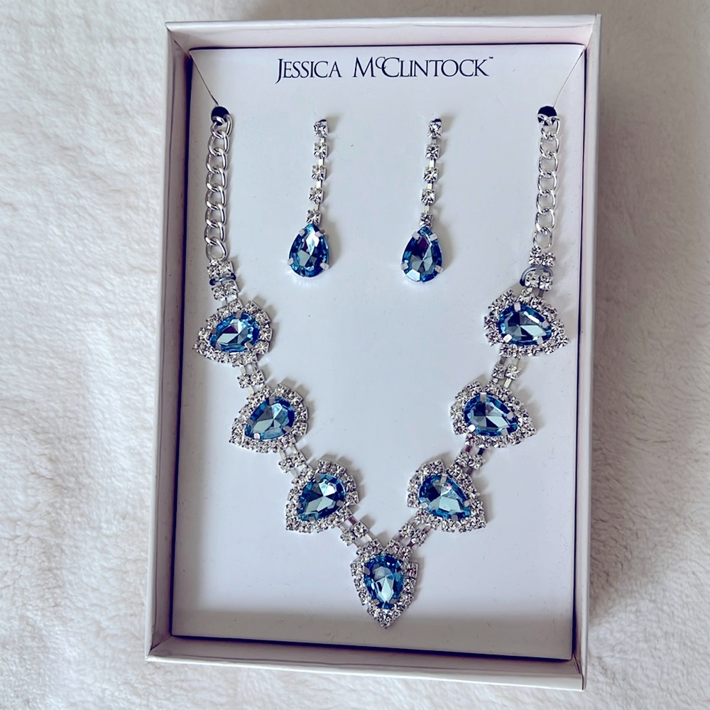 Jessica McClintock necklace & earring set - new